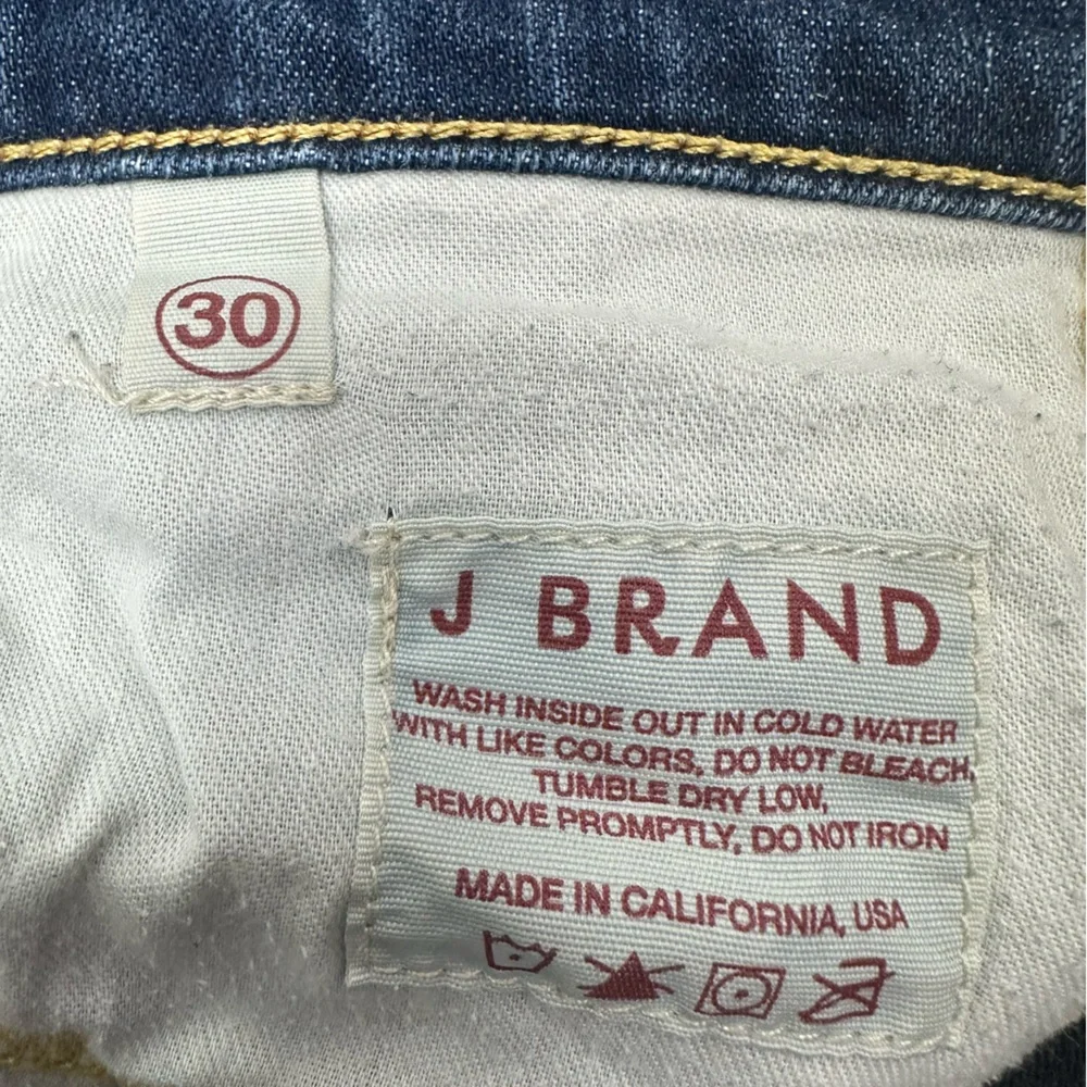 J Brand Medium Wash Straight Leg Denim Jeans Size 30